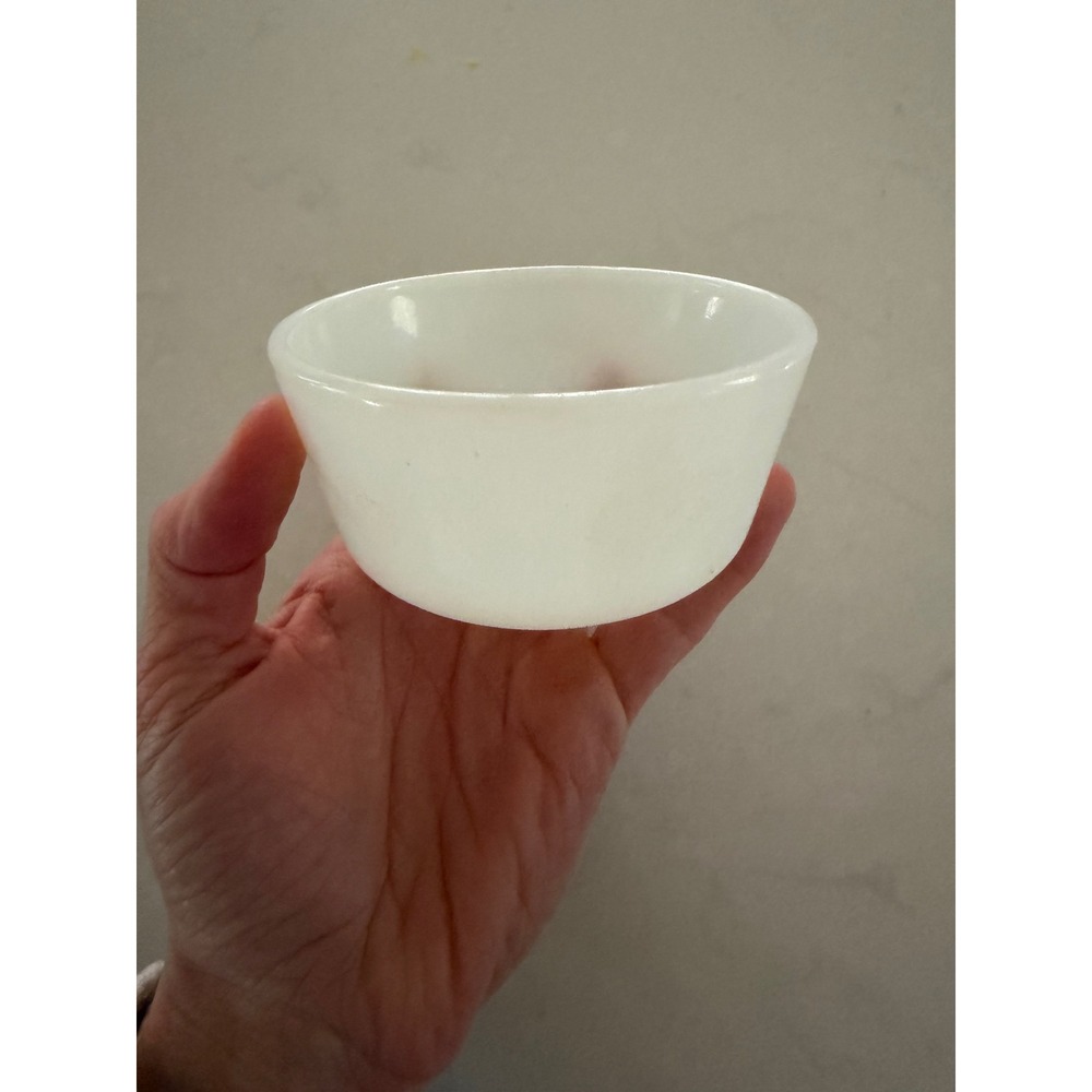 Vintage Anchor Hocking‎ Fire King Milk Glass Custard Cup Ramekin 6oz Made in USA